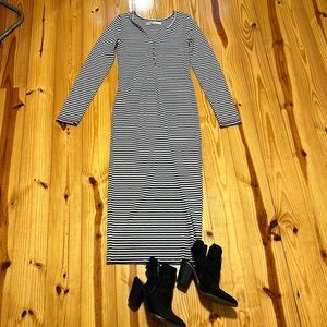 Free People striped maxi dress M